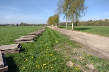Betonplaten leggen Nieuwlande